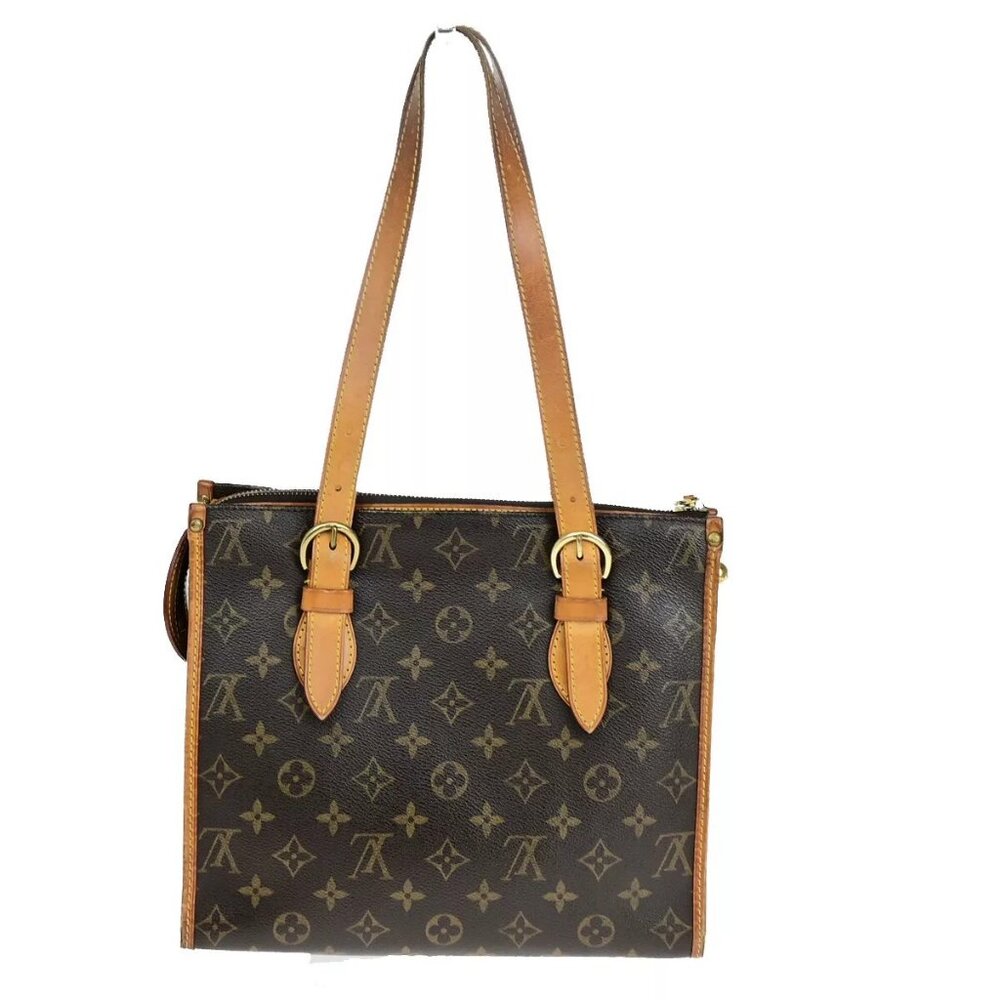 LOUIS VUITTON Popincourt Haut Shoulder Bag Monogram Leather Brown M40007 39YF540 - Picture 3 of 15